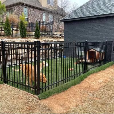 6 أقدام لون مربع لوحة أنبوب الفولاذ السياج البيضاء عصي السكواش