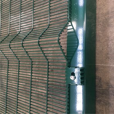 طبقة عالية الأمان مسحوق الطلاء والسياج المغلف نظرية واضحة 358 سياج مضاد للتسلق