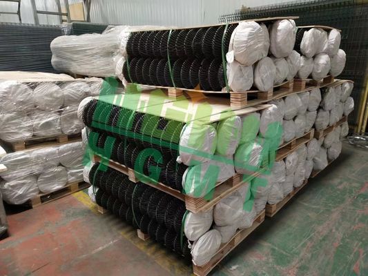 جودة عالية 6ft 8ft الماس شبكة سلسلة ربط إعصار سلك سياج لفة الألومنيوم