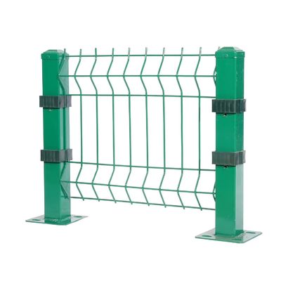 بسهولة التجميع مخصصة المعدن PVC مغلفة 3d V الانحناء الحائط الحديدية الشبكة السلكية اللوحة الحاجز المنحني