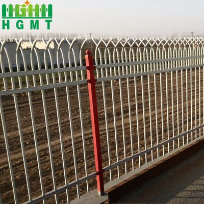 سياج الحديقة الأنبوبي من الصلب عرضه 2 متر حواجز محصنة دائمة