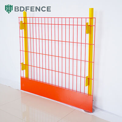 1.5m Height Edge Fall Protection With Toe Board Housed Steel Edge Barriers Fence Used for Construction Engineering
