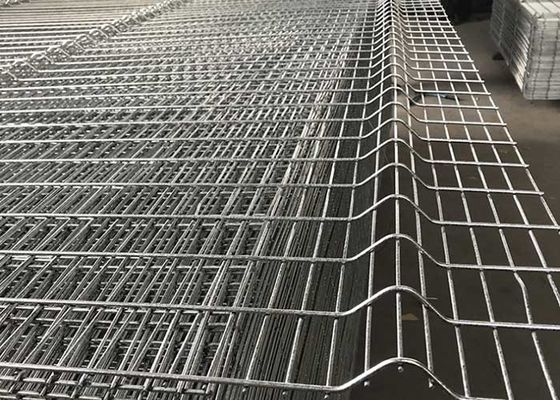 مربع عمود H3000mm مكافحة التسلق شبكة السياج OHSAS شفرة مسطحة السور الصلب