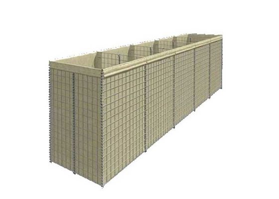 الخضراء 76x76mm حائط HESCO سلك سلة الصخر الحائط