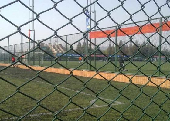 إعصار 6Ft سلاسل معدنية حواجز PVC مطلية خضراء