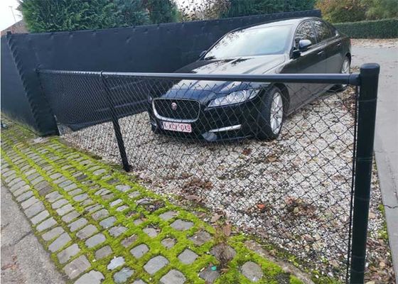 الماس 5ft سلاسل المعدنية وصلة السياج الفينيل البلاستيك المغلفة سلاسل وصلة السياج