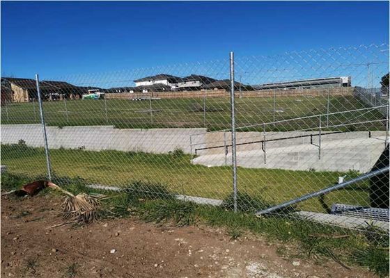 HDG 50g / M2 حواجز سلسلة الحديد للسكك الحديدية السريعة