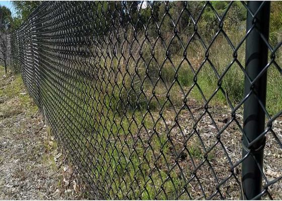 18 مقياس أسود PVC سلسلة وصلة السياج