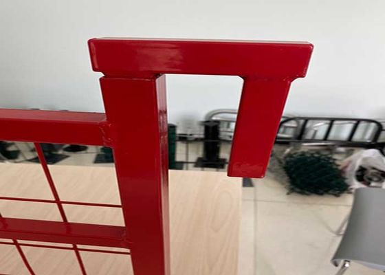 سياج بناء مؤقت 6 × 10 قدم مغطى بالفينيل