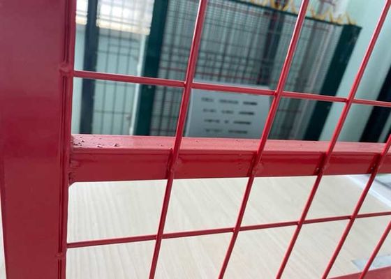 1.2mm W10.5ft سياج الأمن المؤقت OHSAS سياج مغلف بالماء الساخن