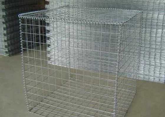 ISO14001 2x1x0.5m غابيون الحديدية الأسلاك الشبكة 4mm غابيون سلة