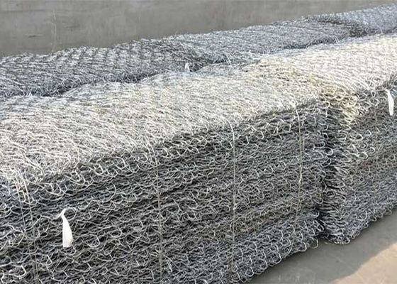أقفاص الحائط الحجرية المضغوطة 80mmx100mm Gabion Wire Mesh