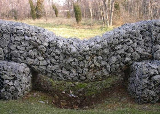 H1.5m مزدوج ملفوف 4mm سلة غابيون غابيون شبكة بنينغ