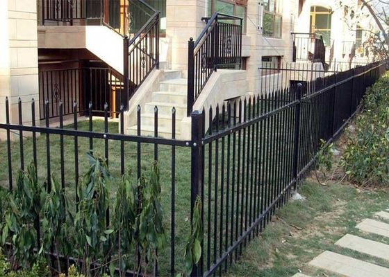 Skyhall Picket Tubular Steel Fence 2000mm ألواح سلكية مغلفة بالرماد